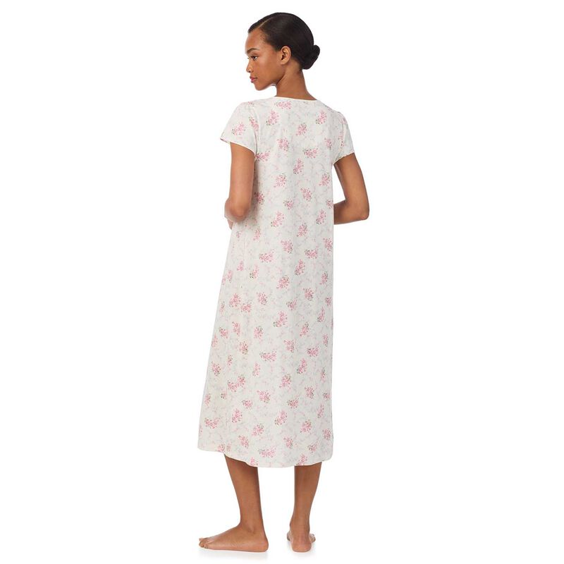 Lauren Ralph Lauren Cotton Knit Flutter Sleeve Ballet Gown image number 1